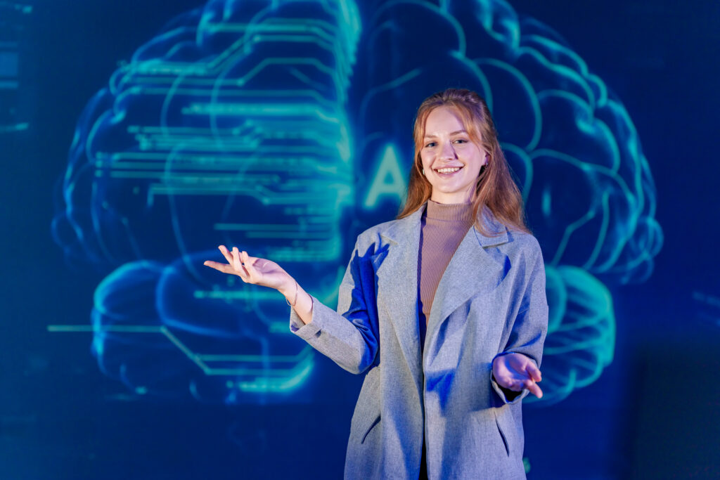 presenter promoting artificial intelligence busine 2026 01 09 13 01 03 utc